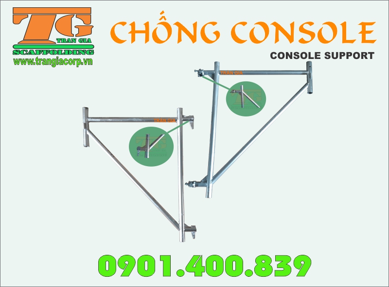Chống Consol được mạ kẽm giúp sản phẩm nhìn đẹp và chuyên nghiệp cho công trình hơn